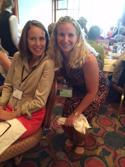 Lisa Leach and Kat Vanden Heuvel at the luncheon. Lisa is on the Grants committee and Kat is a new board member who will chair the Impact Team.