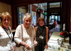 President Joanne Wetherell and Dede Huish, Membership Chair, welcome Ruth Lieder who was WRWF’s Heritage Court honoree.